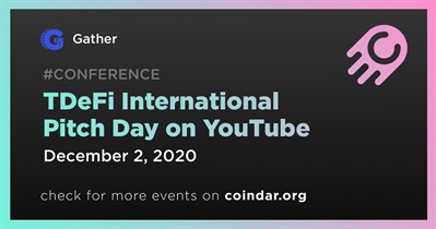 TDeFi International Pitch Day on YouTube