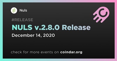 NULS v.2.8.0 Release