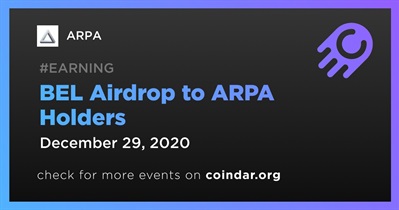 BEL Airdrop to ARPA Holders
