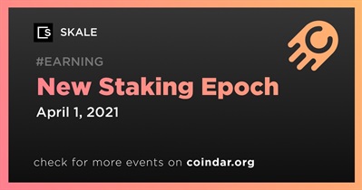New Staking Epoch