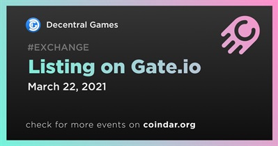 Listing on Gate.io