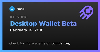 Desktop Wallet Beta
