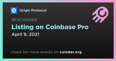 Listing on Coinbase Pro