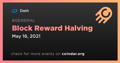 Block Reward Halving