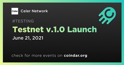 Testnet v.1.0 Launch