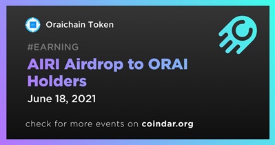 AIRI Airdrop to ORAI Holders