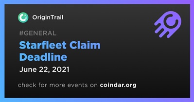 Starfleet Claim Deadline