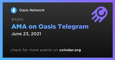 AMA on Oasis Telegram