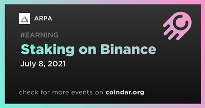 Staking on Binance