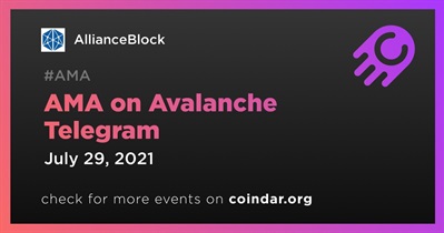 AMA on Avalanche Telegram