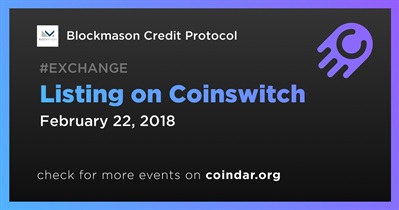 Listing on Coinswitch
