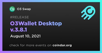 O3Wallet Desktop v.3.8.1