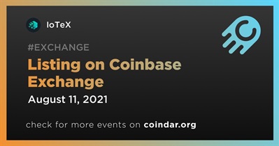 Listing on Coinbase Exchange