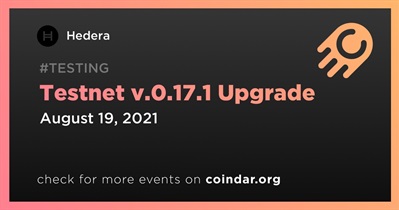 Testnet v.0.17.1 Upgradе