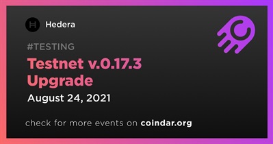 Testnet v.0.17.3 Upgrade