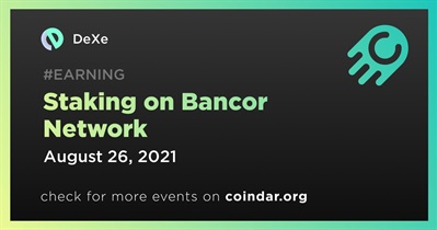 Staking on Bancor Network