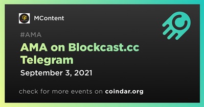 AMA on Blockcast.cc Telegram