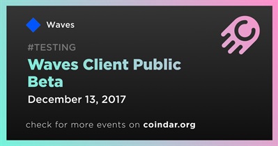 Waves Client Public Beta