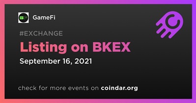 Listing on BKEX