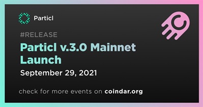 Particl v.3.0 Mainnet Launch