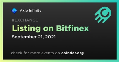Listing on Bitfinex