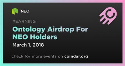 Ontology Airdrop For NEO Holders