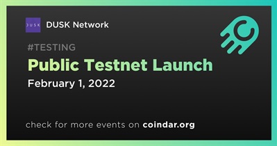 Public Testnet Launch