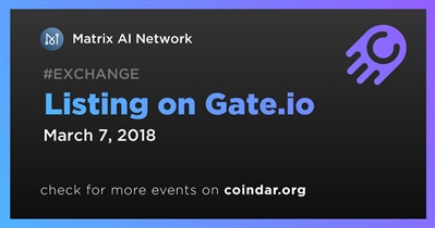 Listing on Gate.io