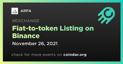 Fiat-to-token Listing on Binance