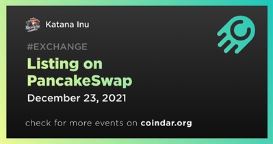 Listing on PancakeSwap