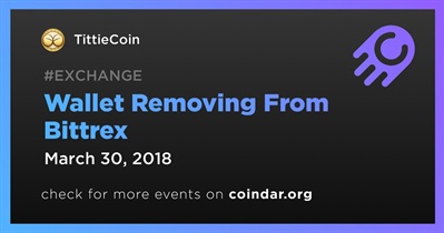 Wallet Removing From Bittrex