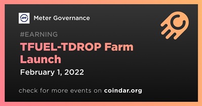 TFUEL-TDROP Farm Launch