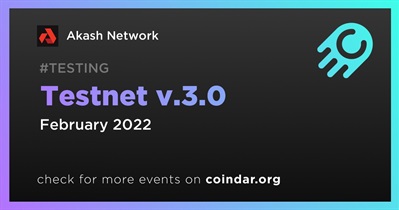 Testnet v.3.0