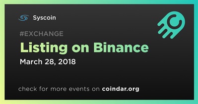 Listing on Binance