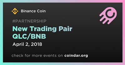 New Trading Pair QLC/BNB