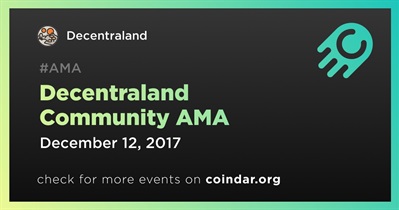 Decentraland Community AMA
