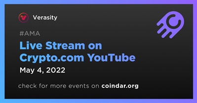 Live Stream on Crypto.com YouTube