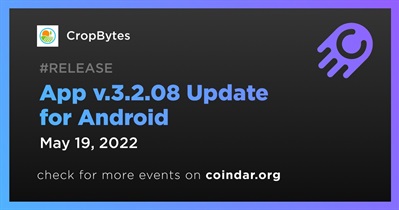 App v.3.2.08 Update for Android