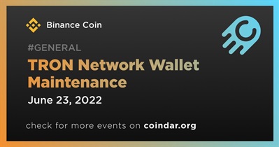 TRON Network Wallet Maintenance