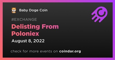 Delisting From Poloniex