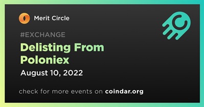 Delisting From Poloniex