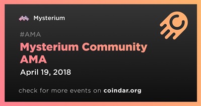 Mysterium Community AMA