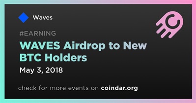 WAVES Airdrop to New BTC Holders