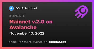 Mainnet v.2.0 on Avalanche
