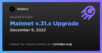 Mainnet v.31.x Upgrade