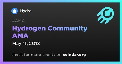 Hydrogen Community AMA