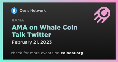 AMA on Whale Coin Talk Twitter