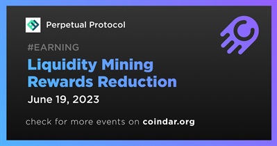 Liquidity Mining Rewards Reduction