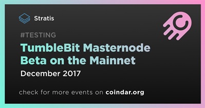 TumbleBit Masternode Beta on the Mainnet