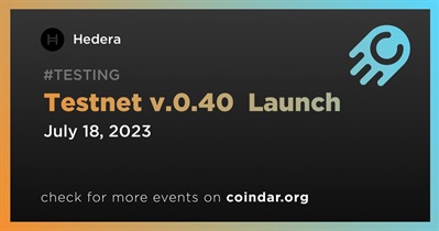 Hedera to Upgrade Testnet to v.0.40